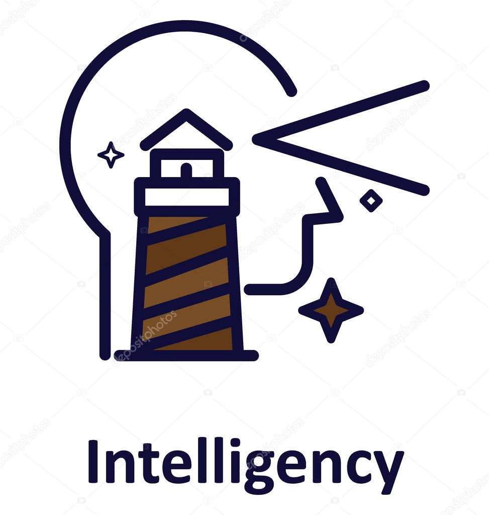 Intelligence  Isolated Vector icon that can easily modified or edit.