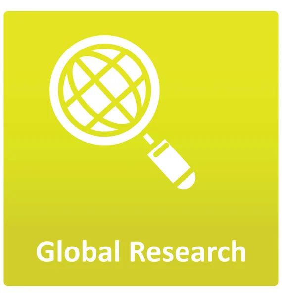 Icône Vectorielle Isolée Recherche Mondiale Qui Peut Facilement Modifier Modifier — Image vectorielle