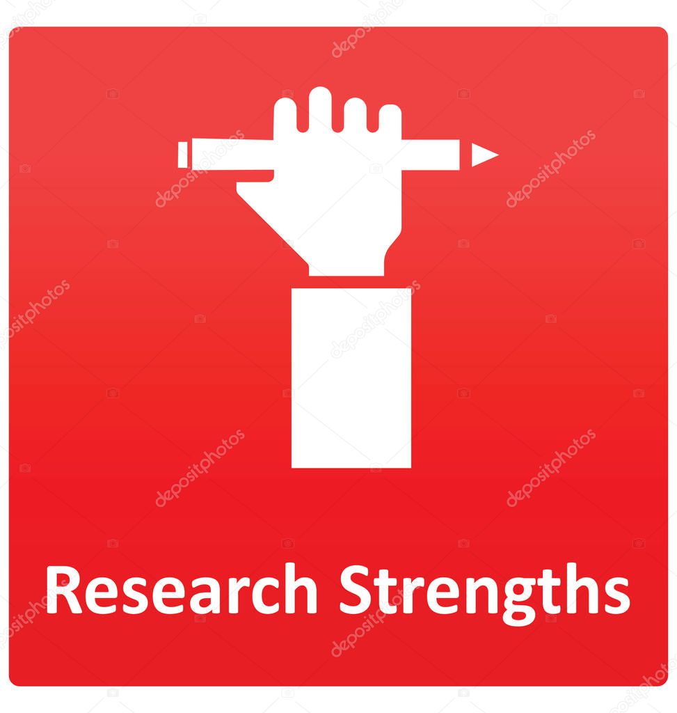 Research Strengths Isolated Vector icon that can easily modified or edit.