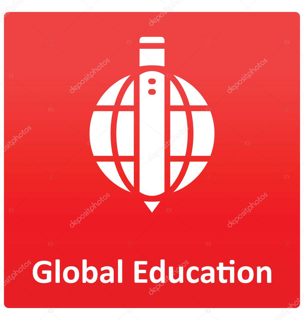 Global education Isolated Vector icon that can easily modified or edit.