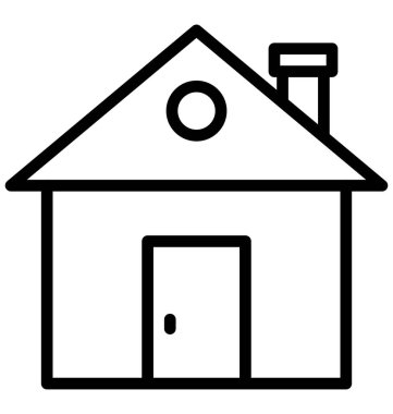 Kabin, kolayca olabilen izole vektör simge Düzenle veya değişikliğin yazlık.