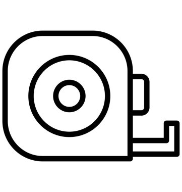 Santimetre, kolayca olabilen izole vektör simge Düzenle veya değişikliğin İnşaat aleti.