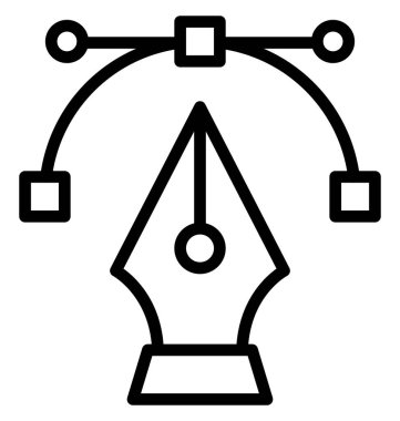 Kırpma eğrisi izole vektör simge kolayca olabilen düzenlemek veya değişikliğin.
