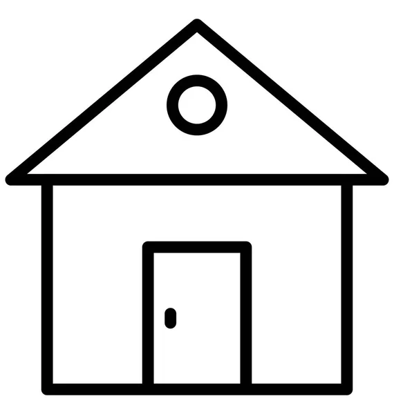 Kabine Hütte Isolierte Vektor Symbol Das Leicht Bearbeitet Oder Geändert — Stockvektor