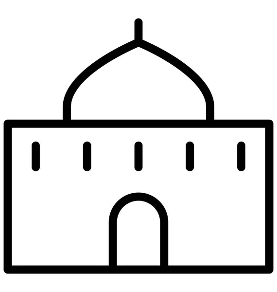 Tumba Edificio Icono Vectorial Aislado Que Puede Editar Modificar Fácilmente — Archivo Imágenes Vectoriales