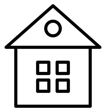 Kabin, kolayca olabilen izole vektör simge Düzenle veya değişikliğin yazlık.