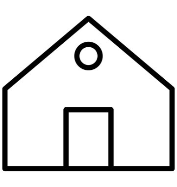 Kabin, kolayca olabilen izole vektör simge Düzenle veya değişikliğin yazlık.