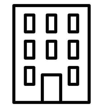 Bina, ticari olmak kolayca düzenleyebilir veya değişikliğin izole vektör simgesi oluşturma.