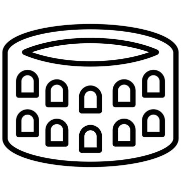 Colosseum, kolayca olabilen izole vektör simge Düzenle veya değişikliğin Simgesel Yapı.