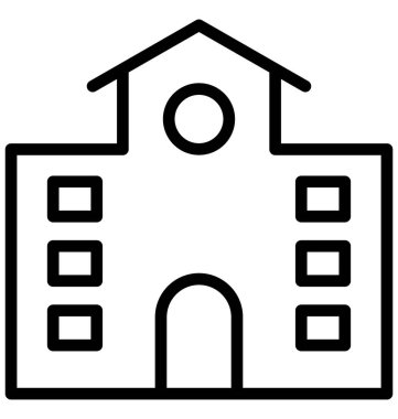 Bina, Galeri, kolayca olabilen izole vektör simge Düzenle veya değişikliğin.