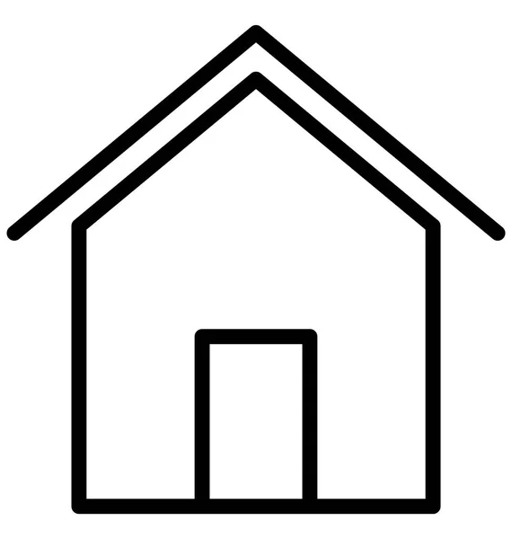 Cabine Cottage Isolated Vector Icon Que Pode Ser Facilmente Editar — Vetor de Stock