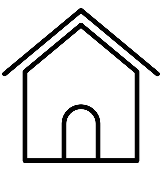 Cabin Cottage Isolated Vector Icon Which Can Easily Edit Modified — Stock Vector