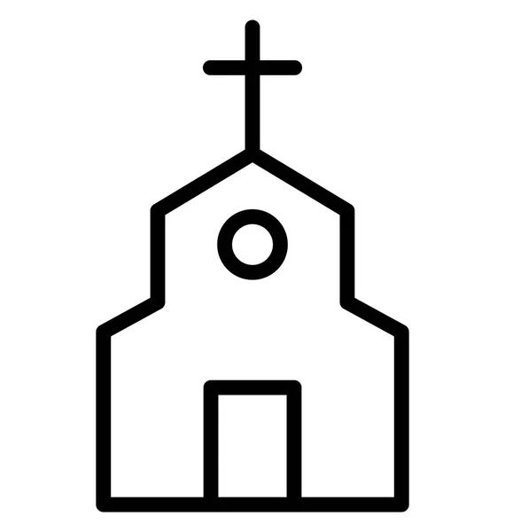 Church Isolated Vector Icon Which Can Easily Edit Modified — Stock Vector