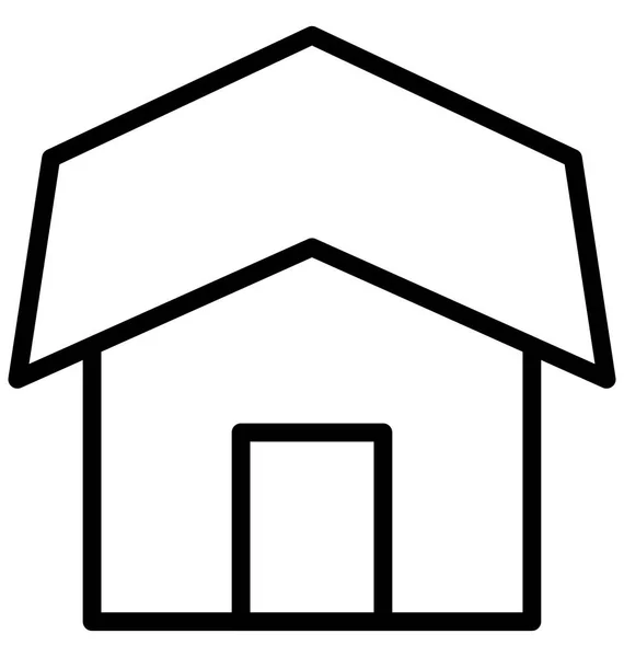 Scheune Gebäude Isoliertes Vektorsymbol Das Leicht Bearbeitet Oder Verändert Werden — Stockvektor