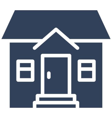 Daire, Müstakil Ev kolayca olabilen izole vektör simge Düzenle veya değişikliğin.