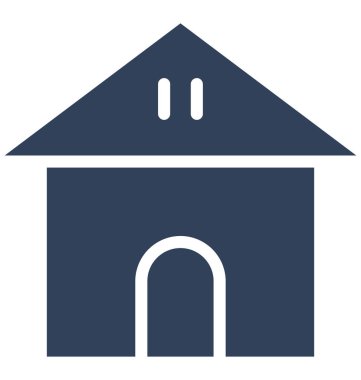 Bina, kolayca olabilen izole vektör simge Düzenle veya değişikliğin Bungalov.