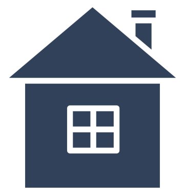 Daire, Müstakil Ev kolayca olabilen izole vektör simge Düzenle veya değişikliğin.