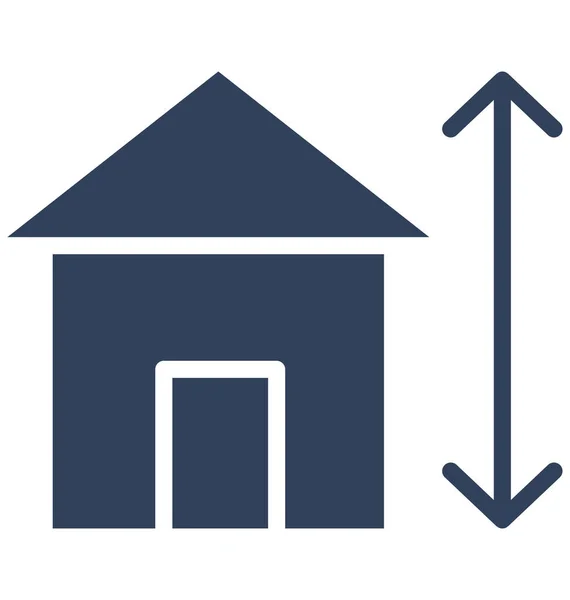 Blueprint Building Plan Isolated Vector Icon Which Can Easily Edit — Stock Vector