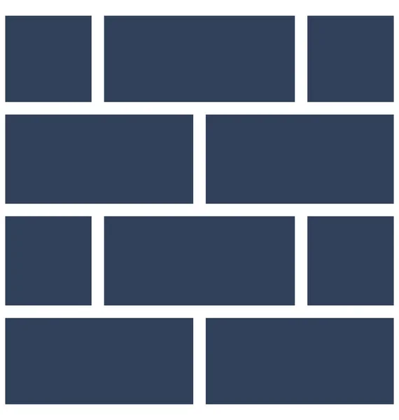 Blockerar Bricks Isolerade Vektor Ikon Som Kan Vara Enkelt Redigera — Stock vektor