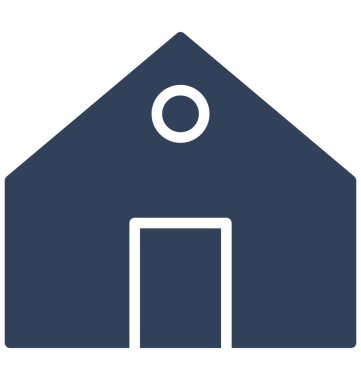 Kabin, kolayca olabilen izole vektör simge Düzenle veya değişikliğin yazlık.