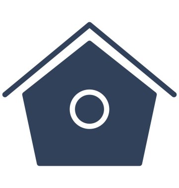 Hayvan ev, kolayca köpek ev izole vektör simge Düzenle veya değişikliğin.