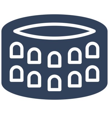 Colosseum, kolayca olabilen izole vektör simge Düzenle veya değişikliğin Simgesel Yapı.