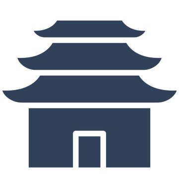 Çin, kolayca Bahçe izole vektör simge Düzenle veya değişikliğin.