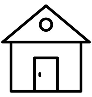 Kabin, kolayca olabilen izole vektör simge Düzenle veya değişikliğin yazlık.