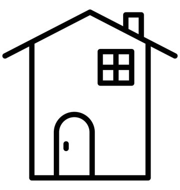 Kabin, kolayca olabilen izole vektör simge Düzenle veya değişikliğin yazlık.