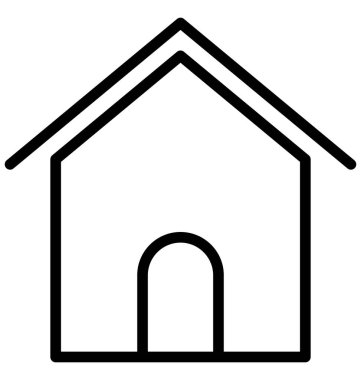 Kabin, kolayca olabilen izole vektör simge Düzenle veya değişikliğin yazlık.