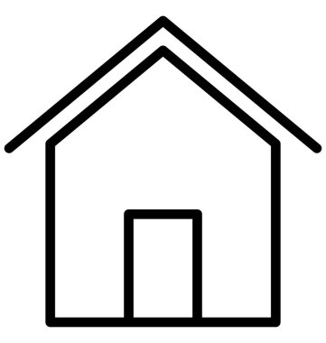 Kabin, kolayca olabilen izole vektör simge Düzenle veya değişikliğin yazlık. 