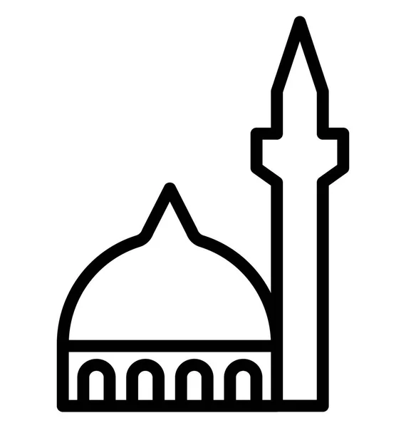 Gebäude Islamische Gebäude Isolierte Vektor Symbol Das Leicht Bearbeitet Oder — Stockvektor