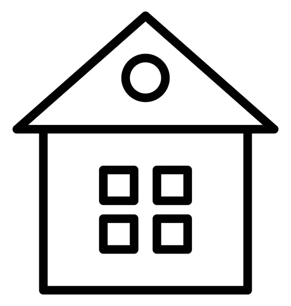 Cabine Cottage Isolated Vector Icon Que Pode Ser Facilmente Editar —  Vetores de Stock