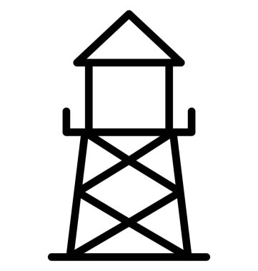 Su filtrasyon tesisi, olmak kolayca düzenleyebilir veya değişikliğin izole vektör simgesi.