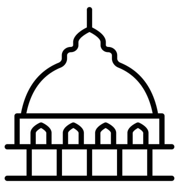 Bina, mezar, kolayca olabilen izole vektör simge Düzenle veya değişikliğin.