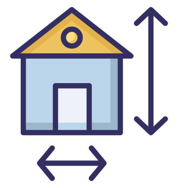 Plan, yapı planı kolayca yayına hazırlamak olabilir veya değişikliğin izole vektör simgesi.