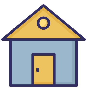 Kabin, kolayca olabilen izole vektör simge Düzenle veya değişikliğin yazlık.