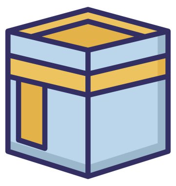  Kutsal Kabe, kolayca olabilen izole vektör simge Düzenle veya değişikliğin Kâbe.