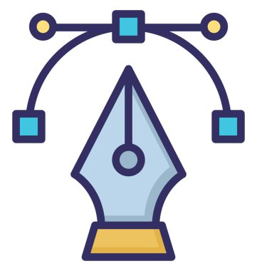 Kırpma eğrisi izole vektör simge kolayca olabilen düzenlemek veya değişikliğin.