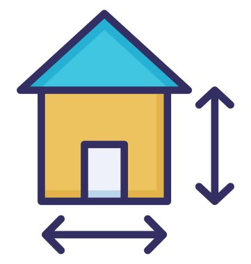 Plan, yapı planı kolayca yayına hazırlamak olabilir veya değişikliğin izole vektör simgesi.