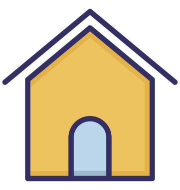 Kabin, kolayca olabilen izole vektör simge Düzenle veya değişikliğin yazlık.