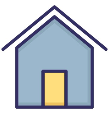 Kabin, kolayca olabilen izole vektör simge Düzenle veya değişikliğin yazlık. 