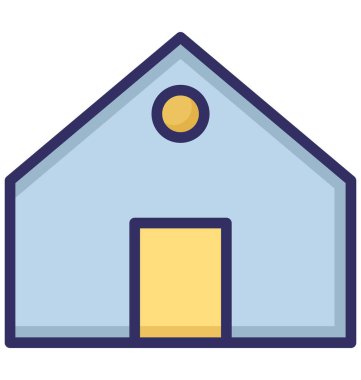 Kabin, kolayca olabilen izole vektör simge Düzenle veya değişikliğin yazlık.