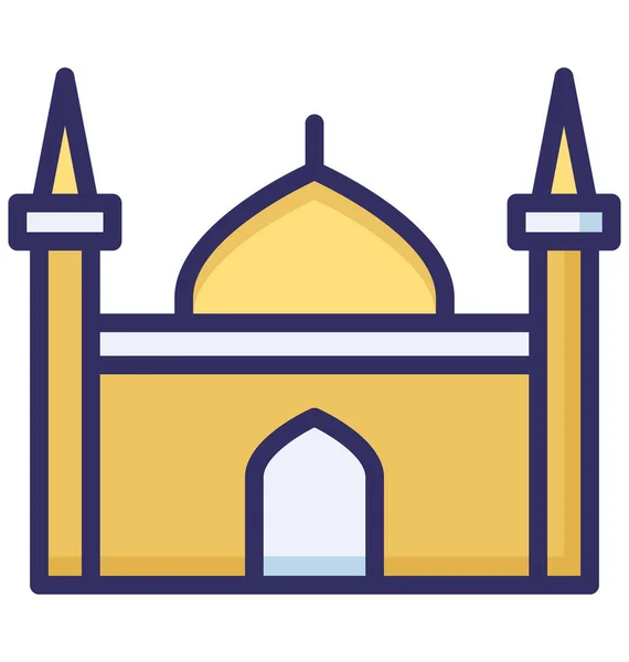 Tomb Building Isolated Vector Icon Which Can Easily Edit Modified — стоковый вектор