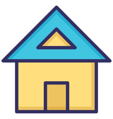 Ev, kolayca olabilen izole vektör simge Düzenle veya değiştirilmiş tarım.