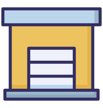 Güvenli depolama, depolama, kolayca olabilen izole vektör simge Düzenle veya değişikliğin.