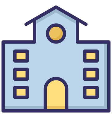 Bina, Galeri, kolayca olabilen izole vektör simge Düzenle veya değişikliğin.