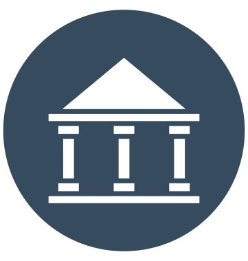 Banka, banka olmak kolayca düzenleyebilir veya değişikliğin izole vektör simgesi oluşturma.