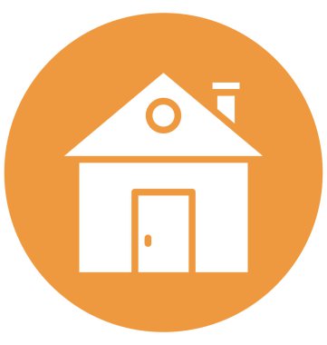 Kabin, kolayca olabilen izole vektör simge Düzenle veya değişikliğin yazlık.