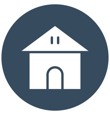 Bina, kolayca olabilen izole vektör simge Düzenle veya değişikliğin Bungalov.